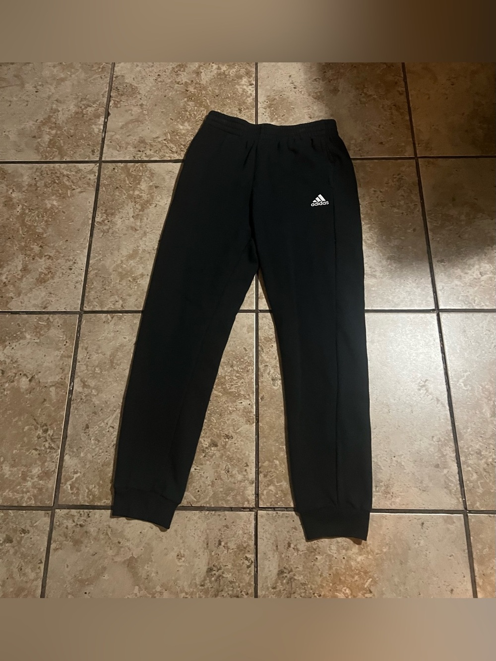 Adidas Black Kids Fleece Joggers